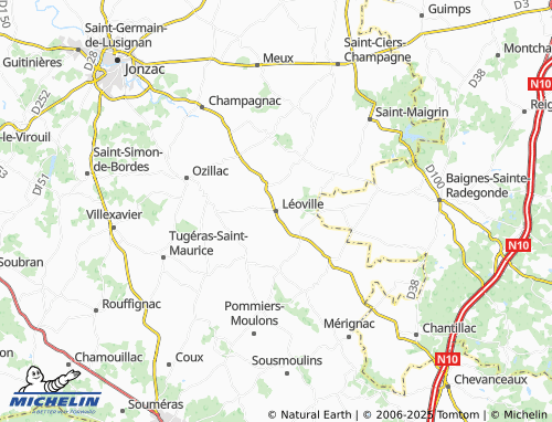 MICHELIN Léoville map - ViaMichelin