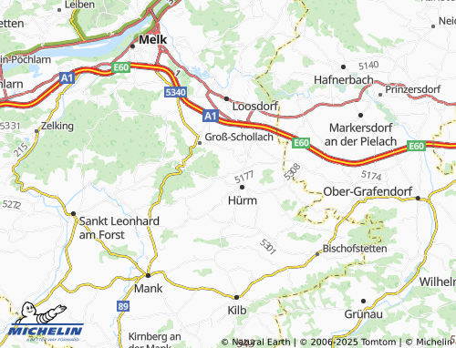 MICHELIN-Landkarte Diendorf - ViaMichelin