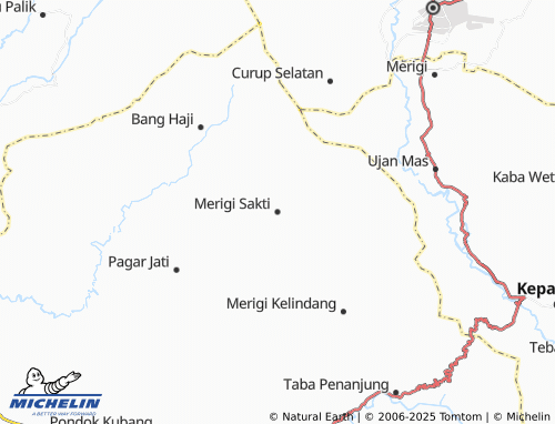 MICHELIN Merigi Sakti map - ViaMichelin
