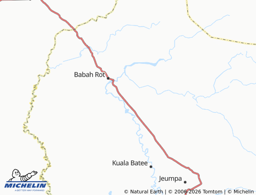 MICHELIN Alue Jerjak map - ViaMichelin