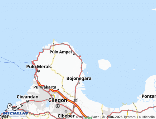 MICHELIN Margasari map - ViaMichelin