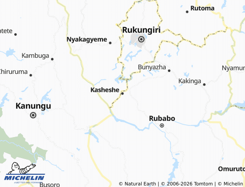 MICHELIN Kasheshe map - ViaMichelin