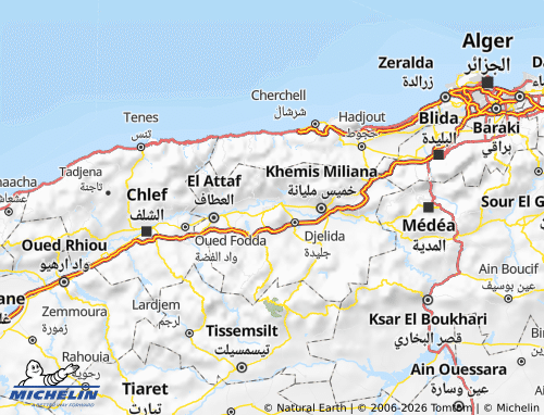 MICHELIN Aïn Defla map - ViaMichelin