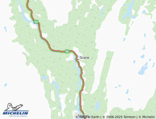 MICHELIN Grane map - ViaMichelin