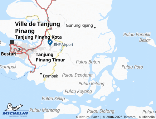 MICHELIN Sungai Lekop map - ViaMichelin