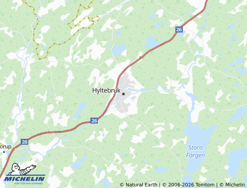 Mapa MICHELIN Hyltebruk - ViaMichelin
