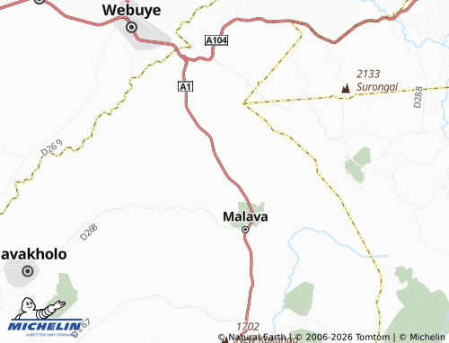 MICHELIN Butali map - ViaMichelin