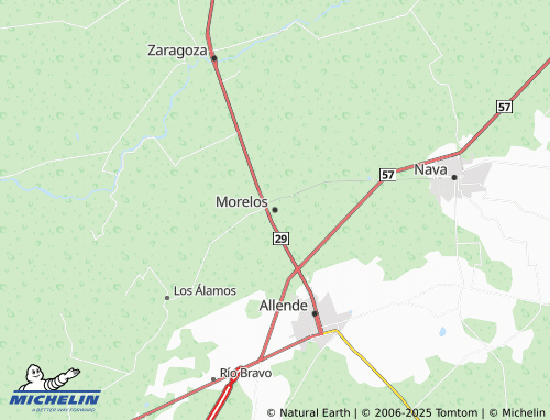 MICHELIN Morelos map - ViaMichelin