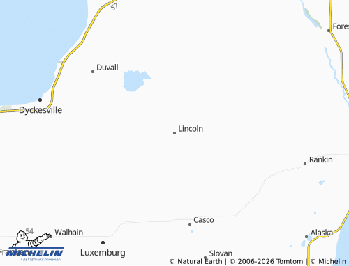 Mappa MICHELIN Lincoln - ViaMichelin