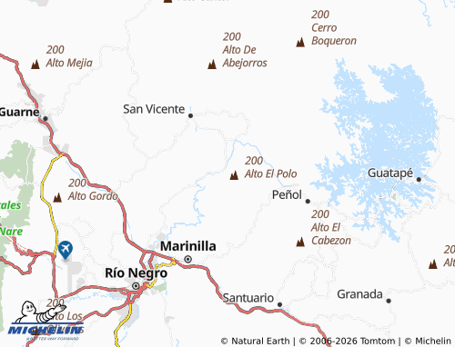 Carte MICHELIN Salto Arriba - ViaMichelin