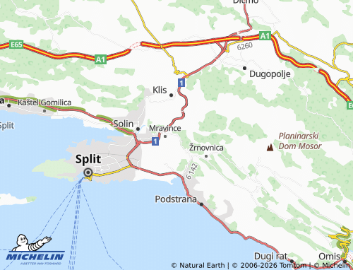 Mapa MICHELIN Kučine - ViaMichelin