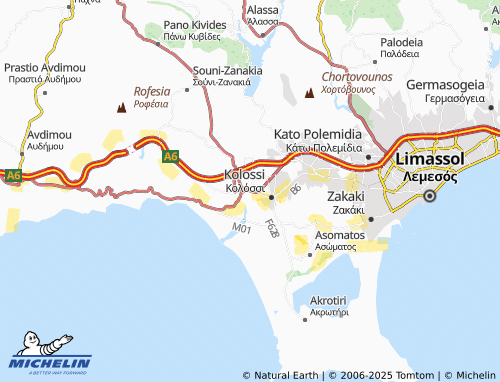 MICHELIN Erimi map - ViaMichelin