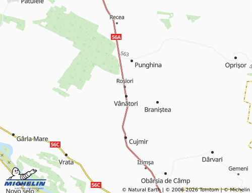 Carte MICHELIN Vânători - ViaMichelin
