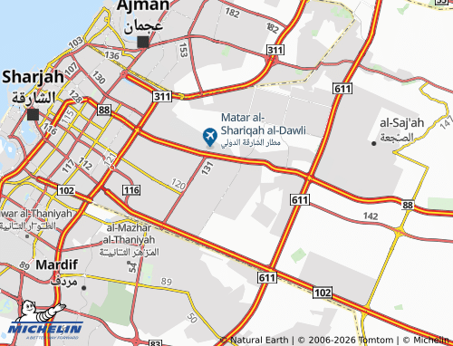 MICHELIN Al Qarrayen 2 map - ViaMichelin
