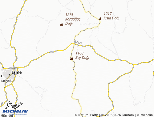 Mappa MICHELIN Gedikler - ViaMichelin