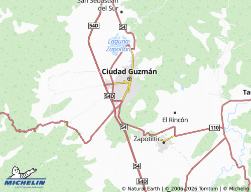 MICHELIN Benito Juárez map - ViaMichelin