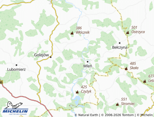 Mappa MICHELIN Łupki - ViaMichelin