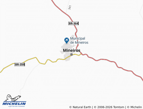 MICHELIN Mineiros map - ViaMichelin