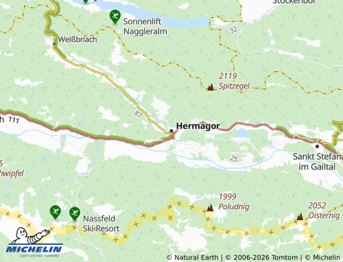 MICHELIN Hermagor map - ViaMichelin