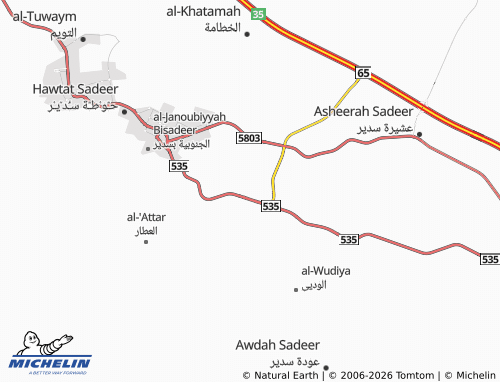 MICHELIN-Landkarte al-Nada - ViaMichelin