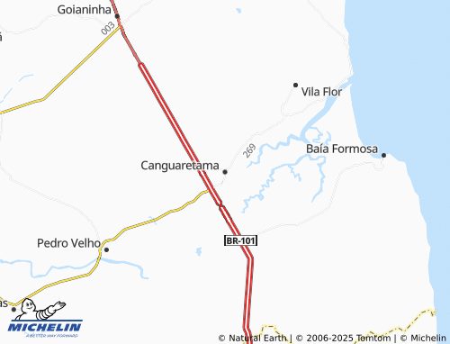 MICHELIN Canguaretama map - ViaMichelin
