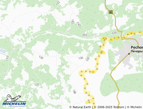 MICHELIN Korski map - ViaMichelin