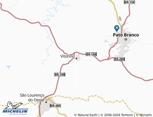 Mapa MICHELIN Vitorino - ViaMichelin