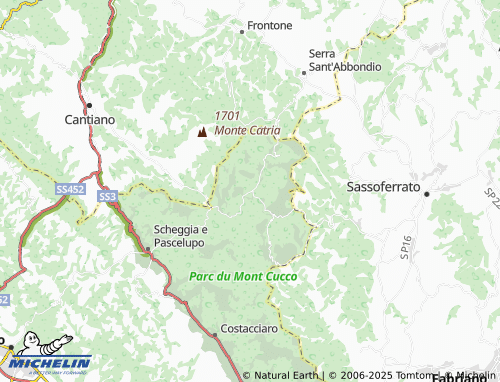 MICHELIN Isola Fossara map - ViaMichelin