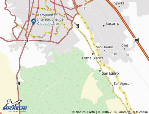 Mappa MICHELIN Lomas del Desierto - ViaMichelin
