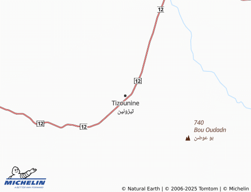 MICHELIN Teezouneen map - ViaMichelin