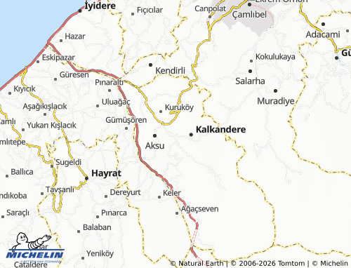 Mappa MICHELIN Adalar - ViaMichelin