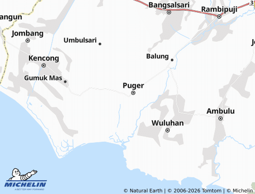 Mapa MICHELIN Kasiyan Timur - ViaMichelin