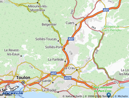 Mapa MICHELIN Solliès-Pont - ViaMichelin