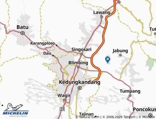 MICHELIN Polowijen map - ViaMichelin