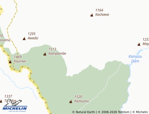 MICHELIN Mkaliwafa map - ViaMichelin