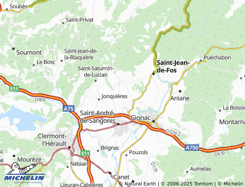 MICHELIN-Landkarte Saint-Étienne - ViaMichelin