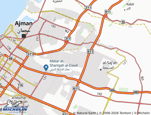 MICHELIN Kshishah 2 map - ViaMichelin