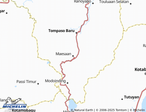 MICHELIN Maesaan map - ViaMichelin