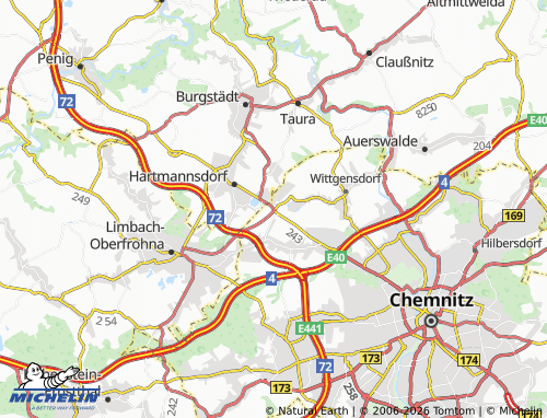 MICHELIN Kühnhaide map - ViaMichelin