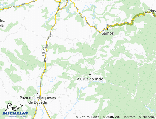 MICHELIN Goó (Santa María) map - ViaMichelin
