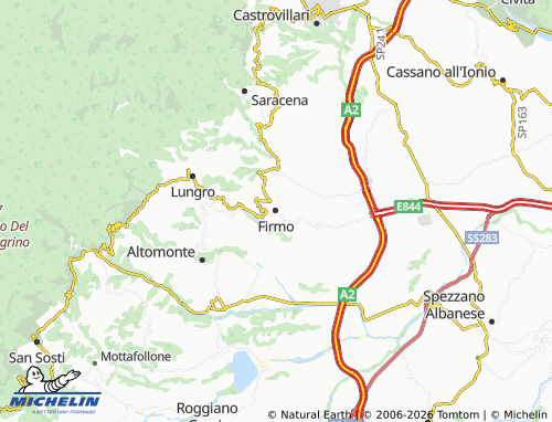 Carte MICHELIN Firmo - ViaMichelin