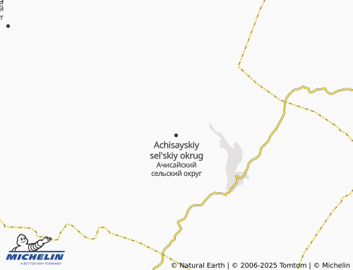 MICHELIN Achisayskiy sel'skiy okrug map - ViaMichelin