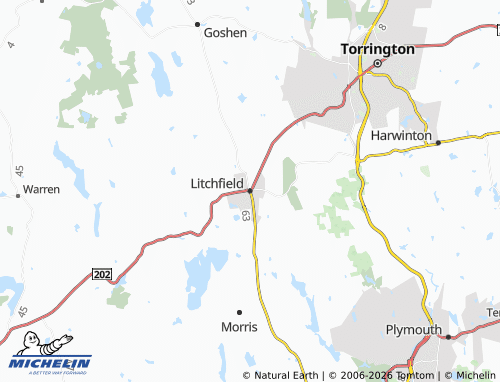 Mapa MICHELIN Litchfield - ViaMichelin