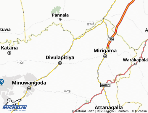 MICHELIN Hangawatta map - ViaMichelin