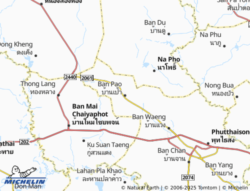 MICHELIN Ban Pao map - ViaMichelin