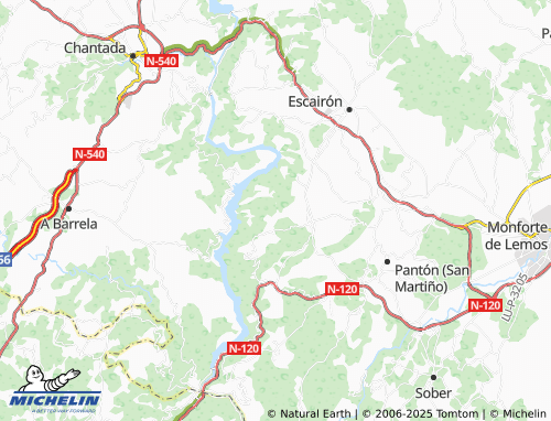 MICHELIN Vilar de Ortelle (Santiago) map - ViaMichelin
