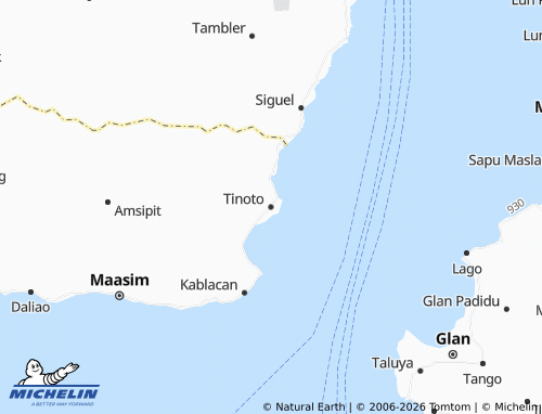 MICHELIN Tinoto map - ViaMichelin