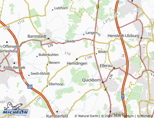 MICHELIN Hemdingen map - ViaMichelin