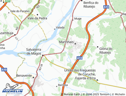 Carte MICHELIN Estação de Orizicultura - ViaMichelin