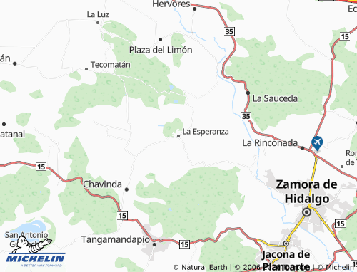 Mapa MICHELIN La Esperanza - ViaMichelin